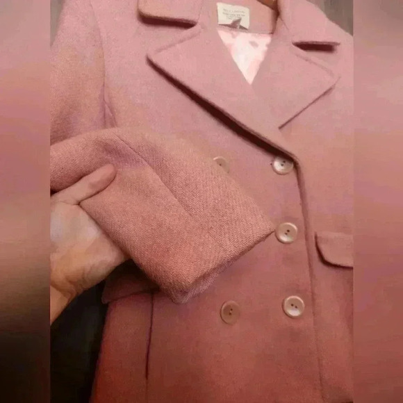 Nili Lotan Handwoven 100% Wool Pink Button Up Blazer Women’s Size 4 - Picture 4 of 15